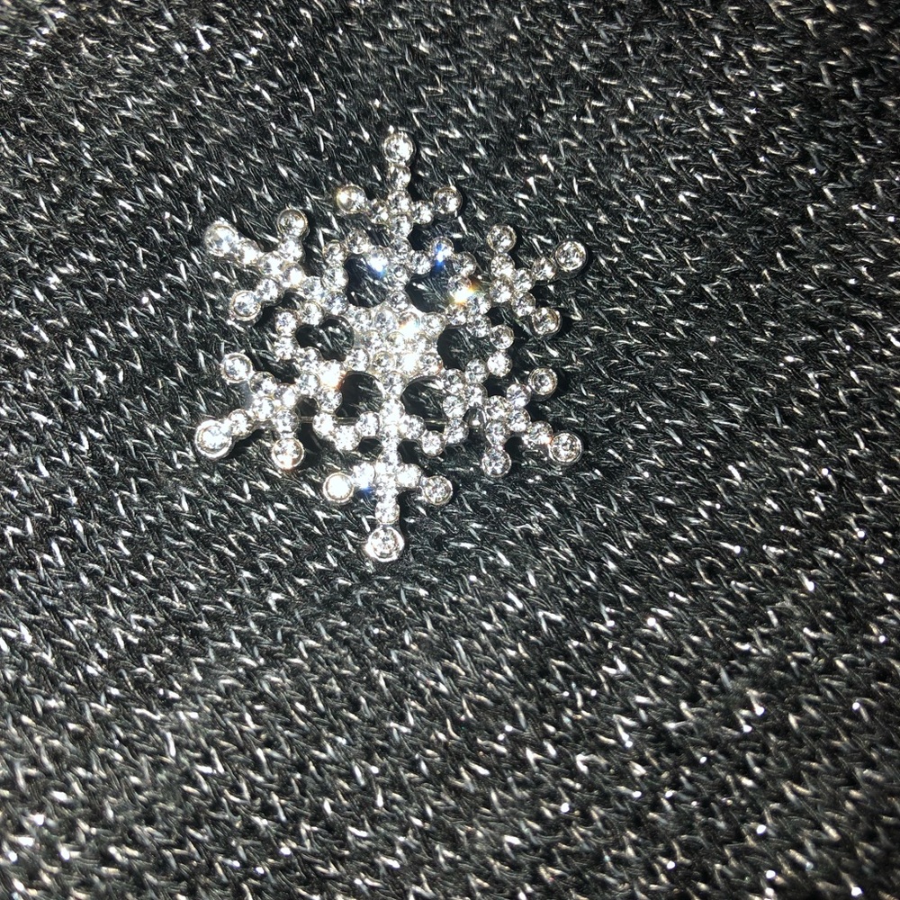 3 for$20 🛍 Christmas brooch silver snowflake